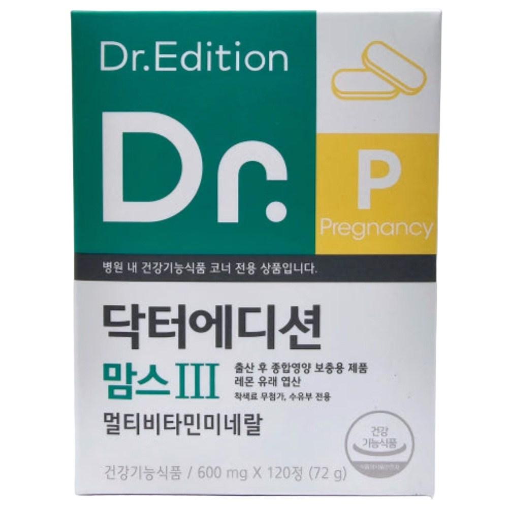 Dr. Mom's 3 Multivitamin, Mineral, and Folic Acid 1 Pcs, 120 Tablets