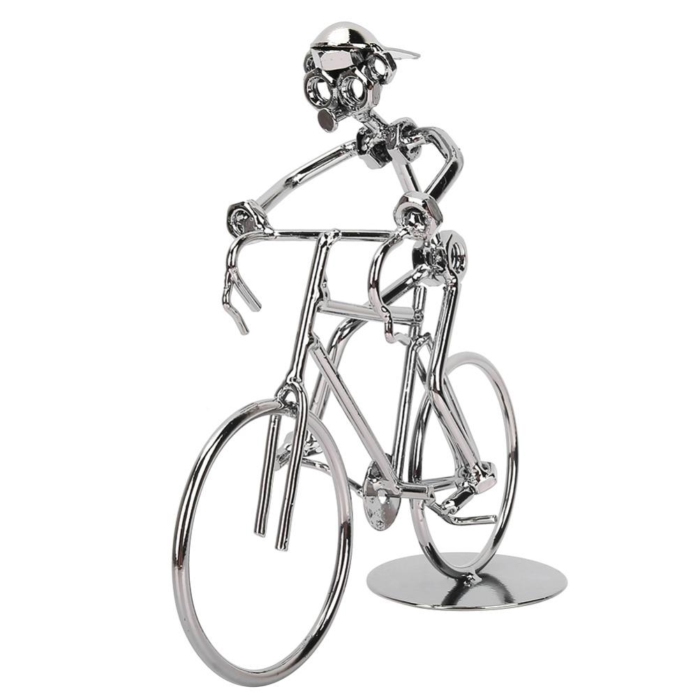Metal Construction Metal Bicycle Model Art Sculpture Home Decor Ornaments For Bedroom Decor