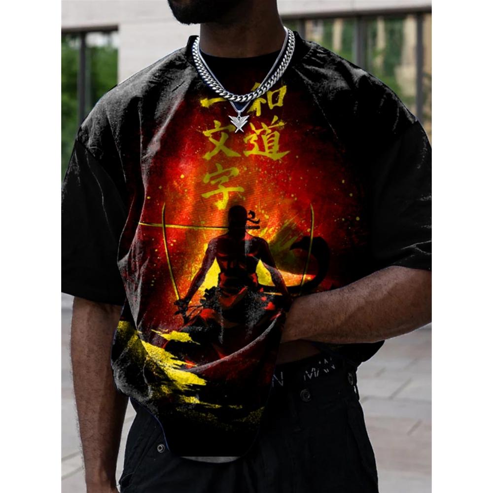 

Аніме Хіп-хоп 3D принт Футболка Оверсайз Чоловіча Літній Повсякденний Топ Дихаюча Вільна Чоловіча Футболка Ретро Вуличний Стиль Короткий Рукав 6XL