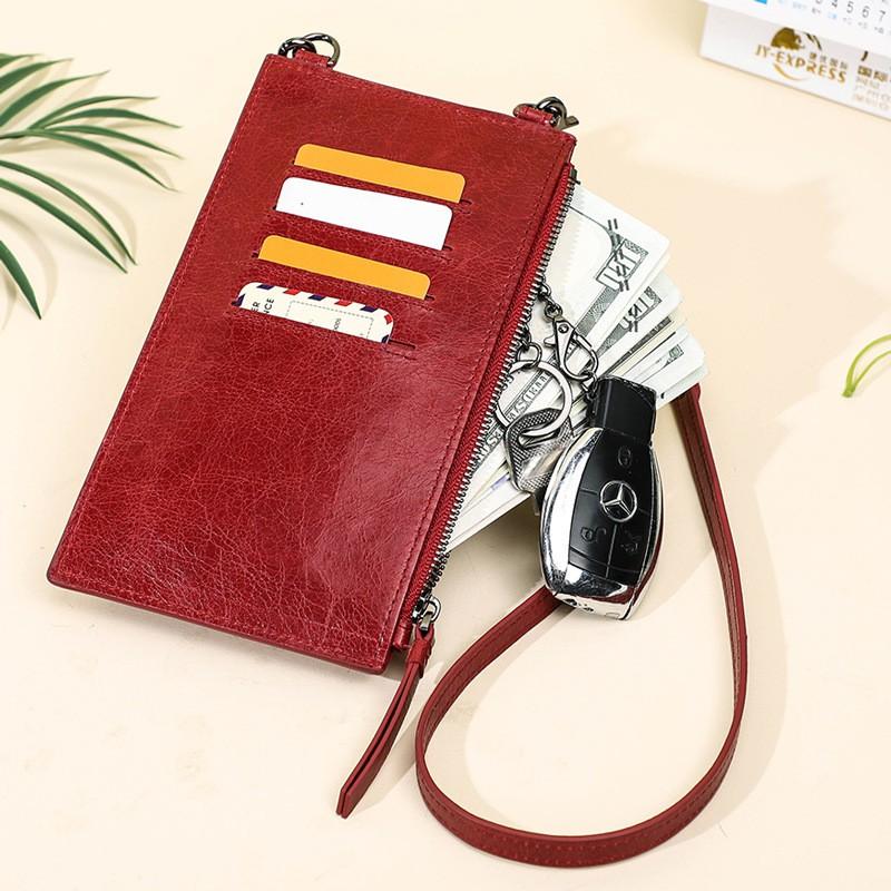 Womens Crossbody Bag Genuine Leather Top Grain Small Square Phone Keys Casual Daily Use