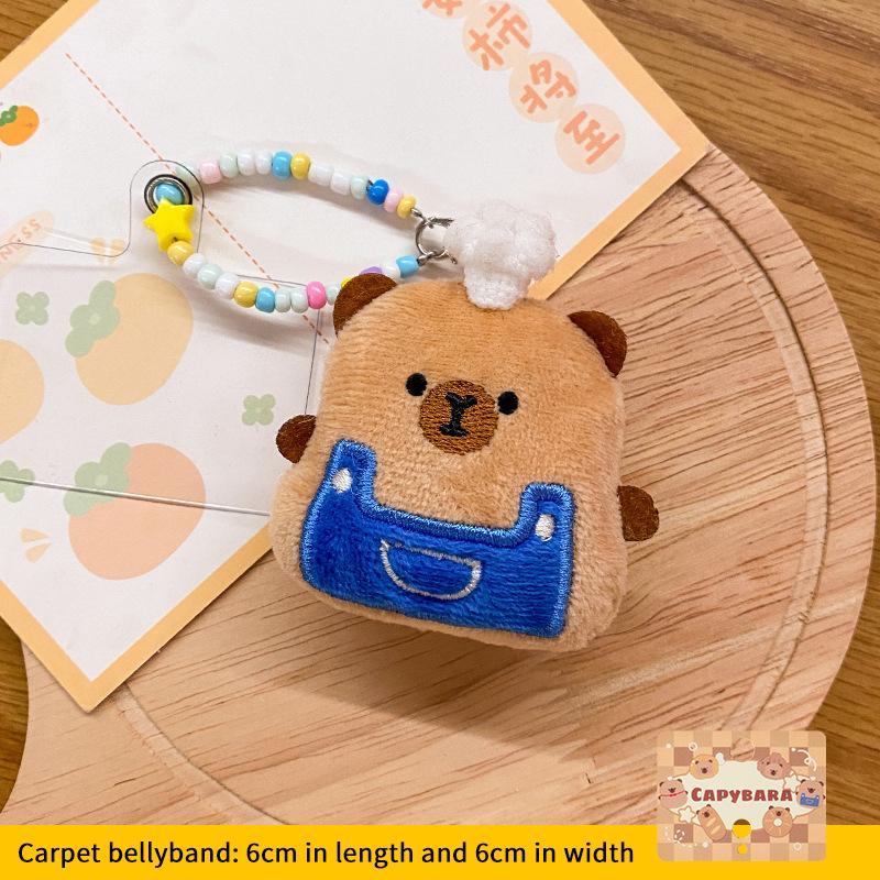 

Мультяшный плюшевый брелок-капибара, милая мягкая игрушка-кукла, брелок, подвеска на сумку, украшение для подвешивания на рюкзак, подарки для пары