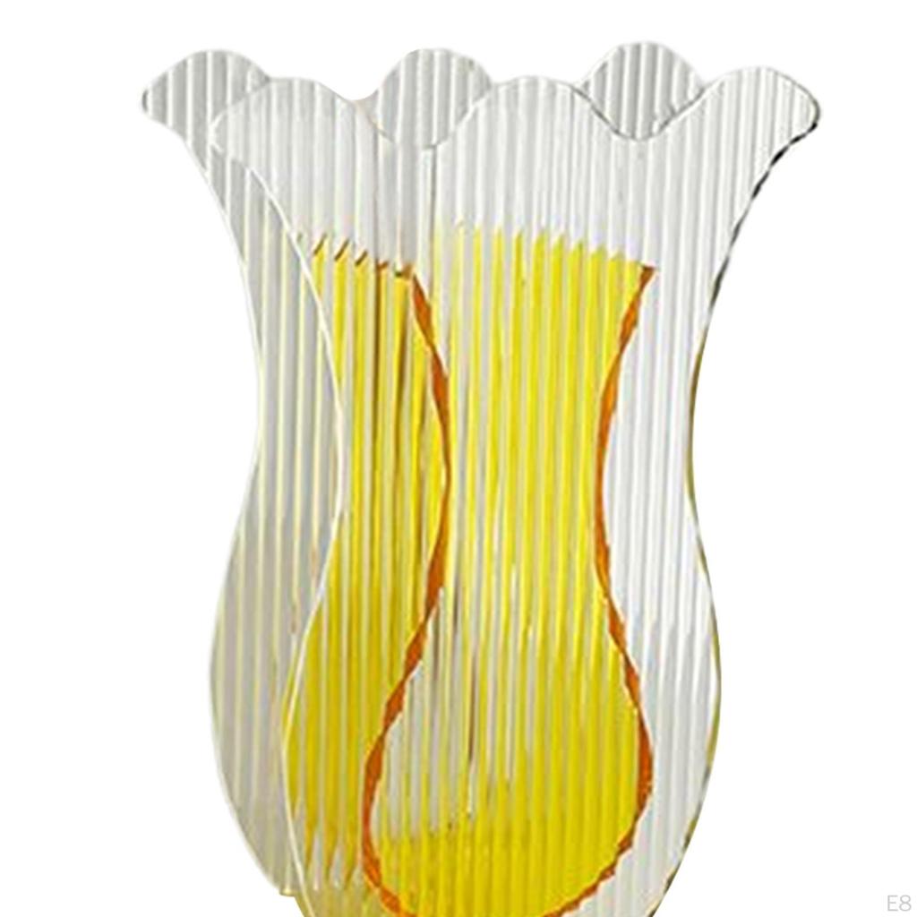Acrylic Flower Vase Decorative Art Vases Nordic Table Centerpieces Flowers Holder for Living Room