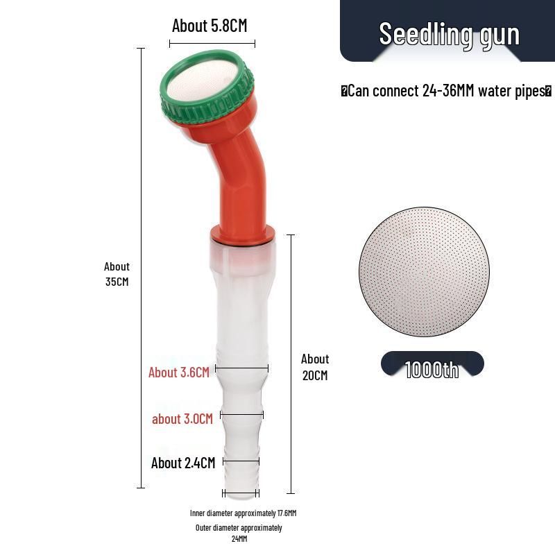Garden Watering Sprayer Kit: Multi-Purpose Nozzle, Sprinkler, and Water Gun for Flowers, Vegetables, Greenhouse Seedlings, and Irrigation.