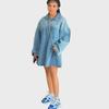 2024 European and American Women's Spring/Summer Loose Denim Lapel Dress