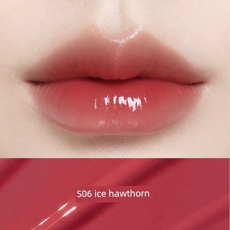 Fenbi Dream Mirror Glossy Water-Light Solid Lip Gloss - Red Caramel Non-Stick Cup, Long-Lasting, Moisturizing, Natural Look