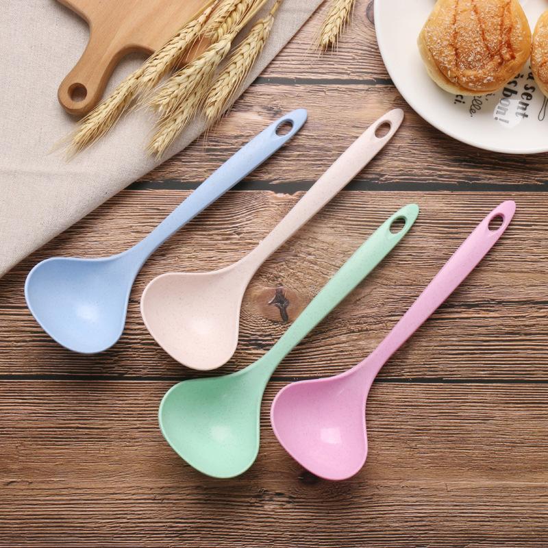 Household Long-handled Porridge Spoon, Kitchen Plastic Kitchen Utensils, Thickened Large Porridge Spoon