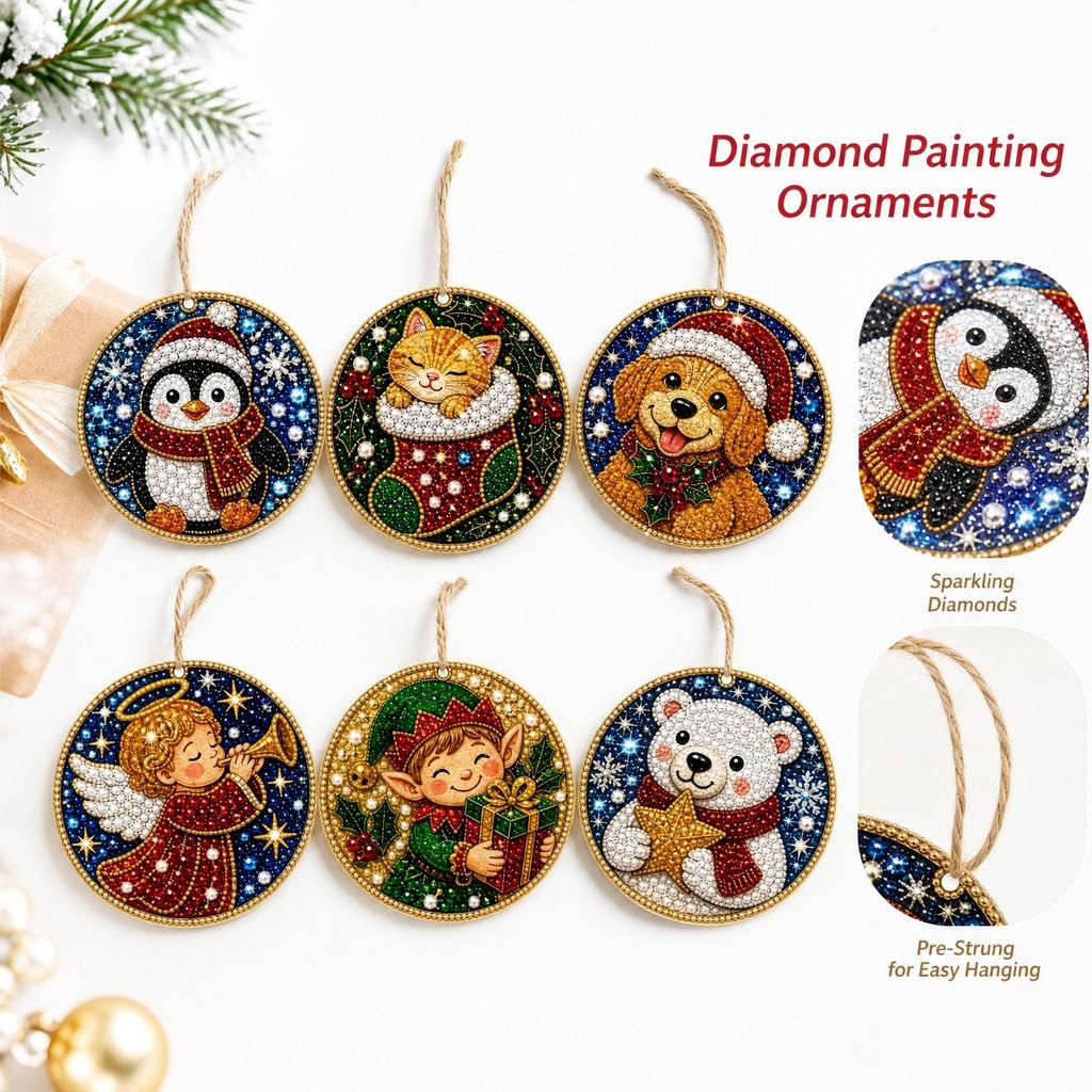Christmas Tree Ornament, 2D Christmas Hanging Decoration for Holiday Decor