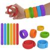 6 Stück Fidget Spielzeug Slap Armbänder Texturierte Silikon Sensorik Spielzeug für Kinder Beruhigendes Sensorik Spielzeug für besondere Bedürfnisse Fidgets