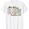 He Is Risen Jesus Christian Happy Easter Women Kids Girls T-Shirt