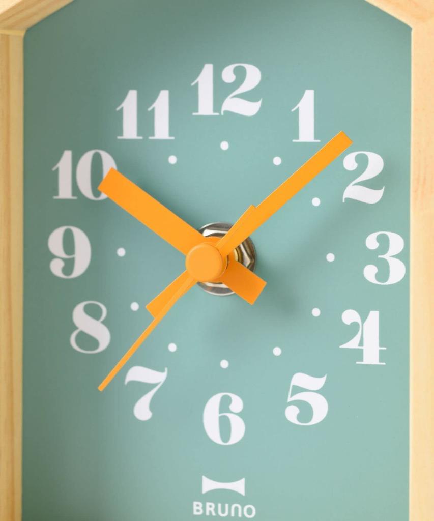 BRUNO Mini Wooden House Clock Pink BCA027-SMPK