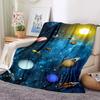 Space Room Galaxy Stars Blanket Ultra Lightweight Soft Plush Flannel Throws Blanket for Sofa Bed Couch Best Office Gifts