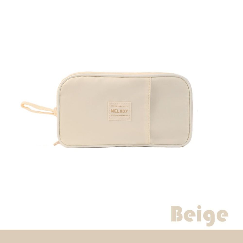 Lightweight Stationery Storage Bag Dirty-proof Pen Organizer Pouch Double-side Pen Bag  School