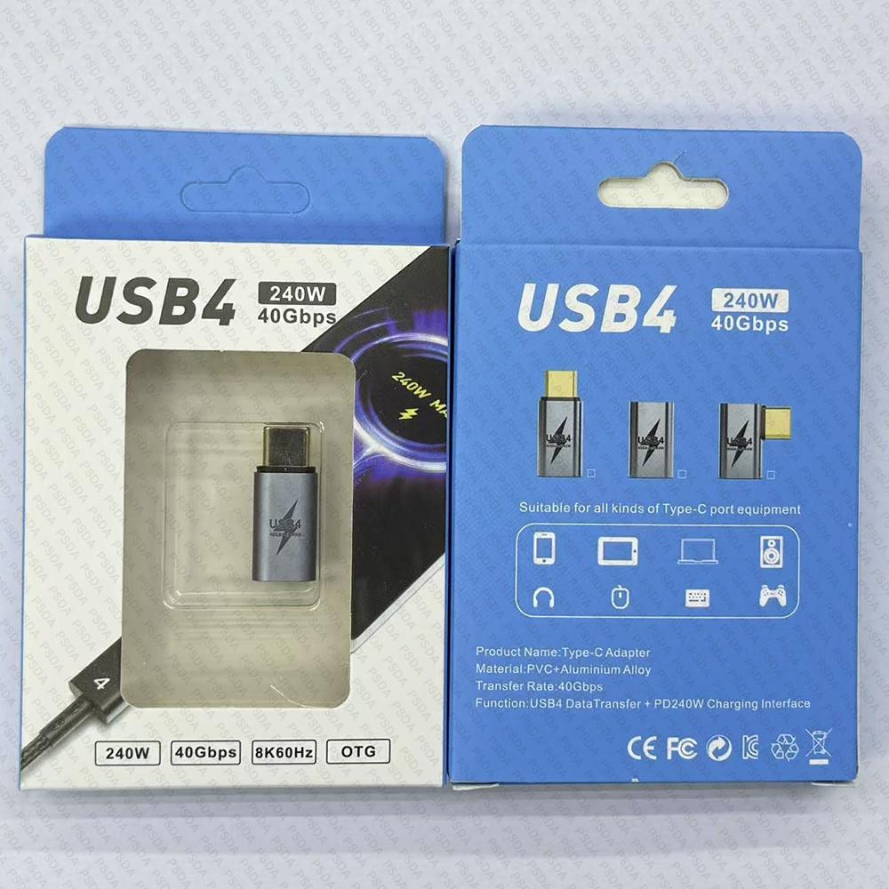 USB4.0 40Gbps Type C to C Cable USB4.0 240W Blazing-Fast Charging Cable 8K60Hz for PS5 Nintendo Switch Galaxy S22 MacBook Pro