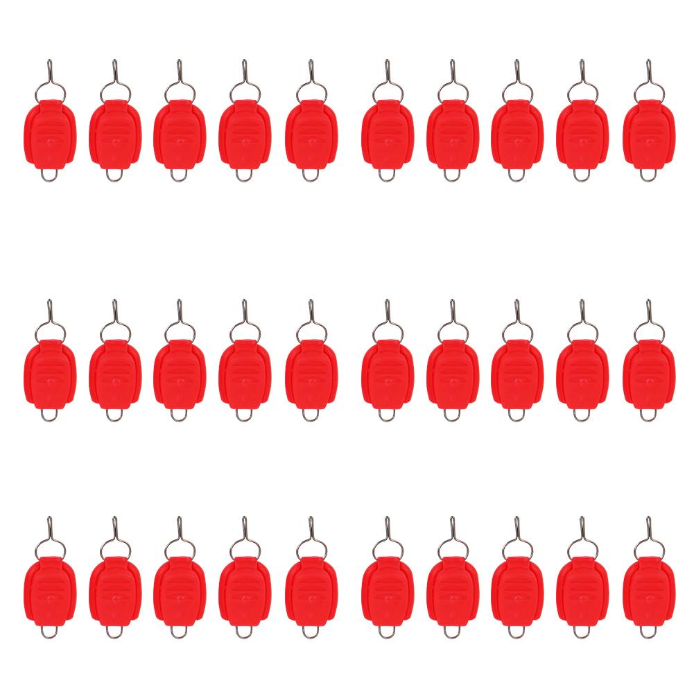 6Bag Fishing Line Rope Buckle Cord Winding Tool Luminous Lock Wire Lure Accessory1#