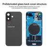 Glass Battery Cover For iPhone 16 16Plus Rear Door Housing Panel Camera Lens Parts For iPhone 16 Plus Battery Cover