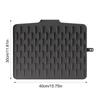 Heat Resistant Dish Drying Mat Tilted Design Water Drip Catcher Countertop Protector  Vegetables