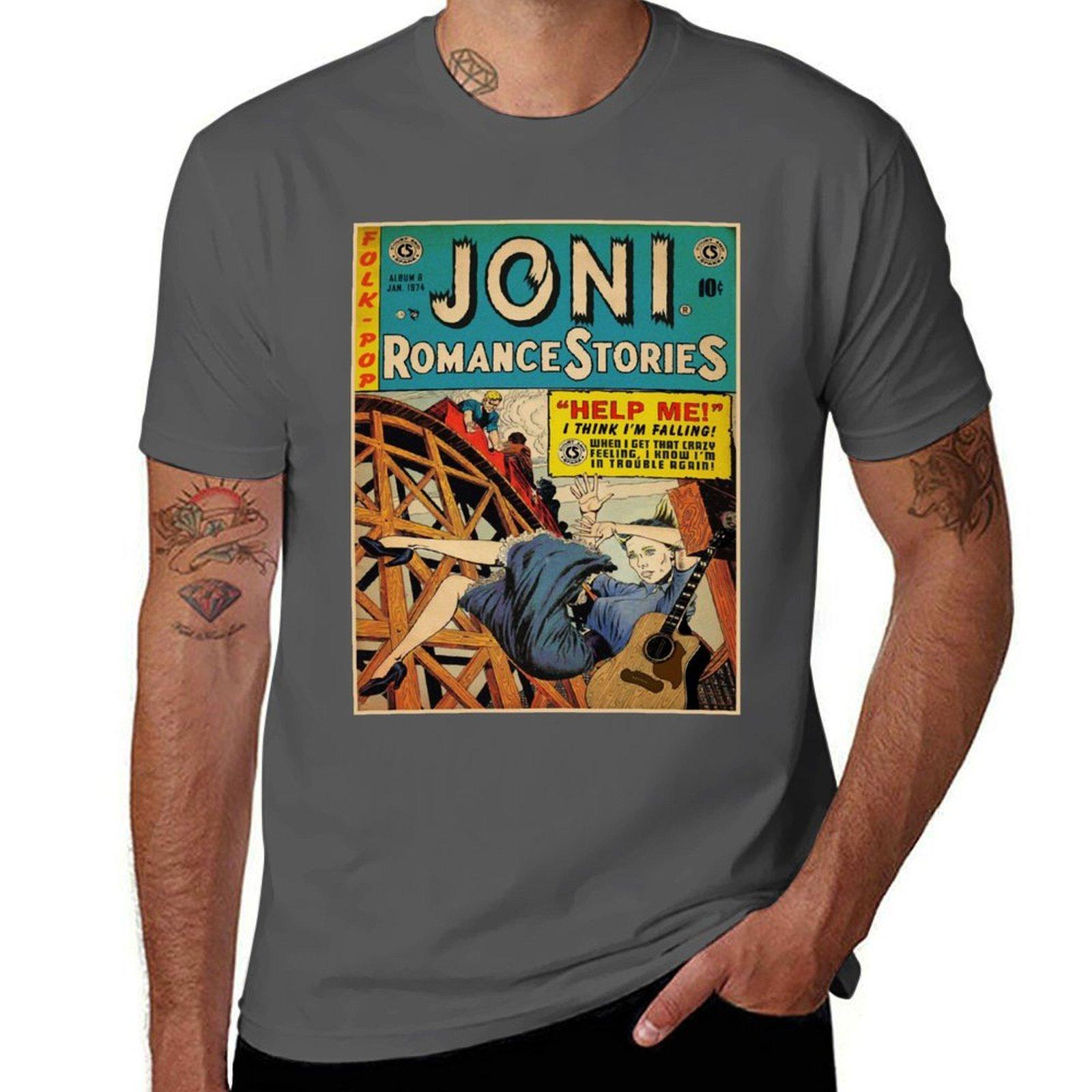 

Music Vintage Joni Gift Fans Mitchell Print Best Women Men T-Shirt t shirt man plain T-Shirt 4XL