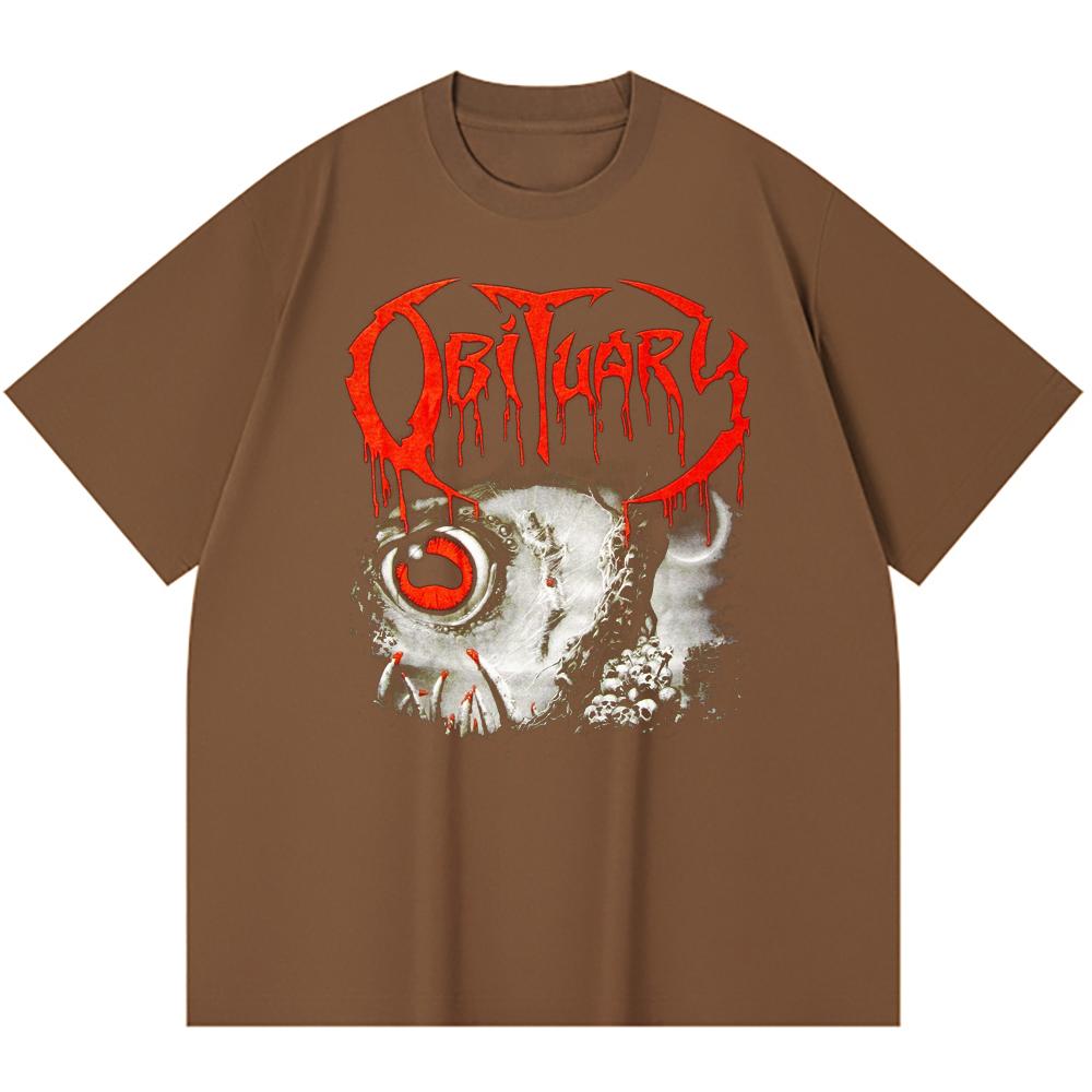 230 g/m² 100% Baumwolle Heavy Metal T-Shirt Rockband Beliebte Musik Druck Unisex Schweres Baumwoll-T-Shirt