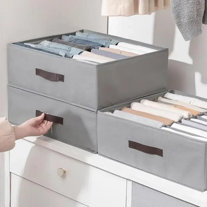 Armadi Vestiti Organizzatore Pantaloni Jeans Scatola di Immagazzinaggio Armadio Organizzatore Cassetti Biancheria Intima Calzini Maglietta Armadio Organizzatori di Immagazzinaggio