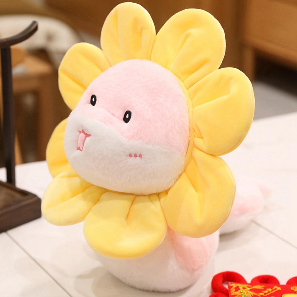 

Flower Snake Stuffed Toy 24CM Snake New Year Mascot Fashion Snake Plush Dolls Girls Toys Style B2