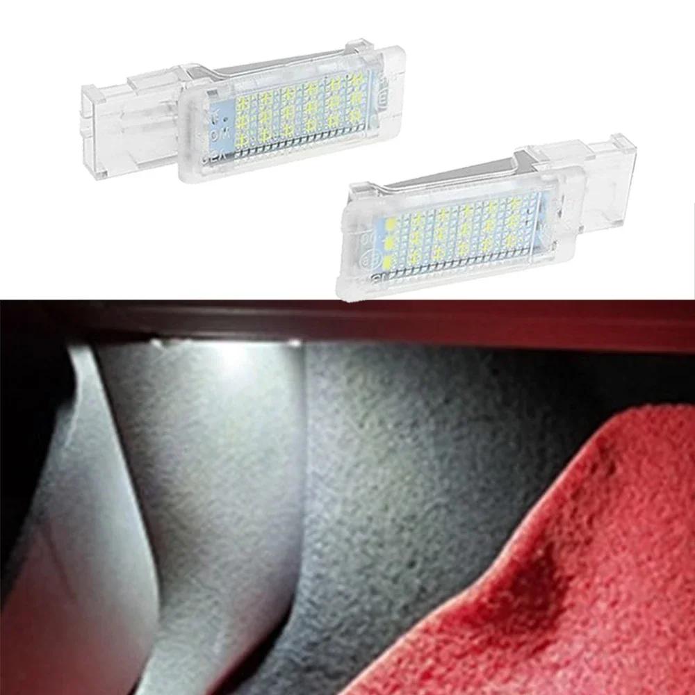 CANbus White Blue For Seat Ateca Alhambra Skoda Superb Rapid VW Passat B6 B7 Golf 5 6 Caddy LED Footwell Light Glove Box Lamps