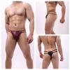 Thong Men Underwear Penis Pouch G String Men Hollow Out Jockstrap Underpants Low Waist Gay Trunks Bikini Sissy Lingerie