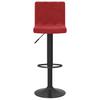 Bar Stool Set 2 Pcs Burgundy Velvet