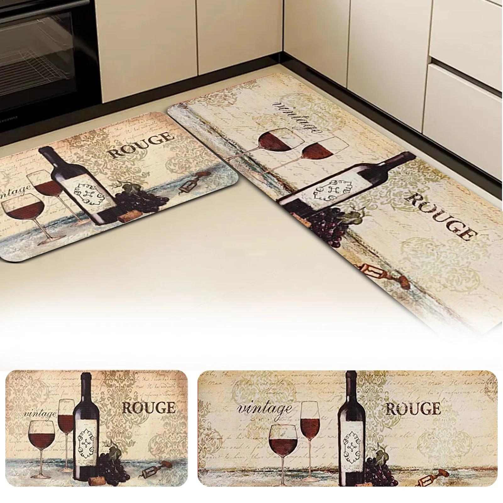 

Fall Kitchen Mats Sets 2 Piece Cushioned -Fatigue Comfort Mat For Home Ergonomically Engineered Memory Foam Kitchen Rug Non- One Size