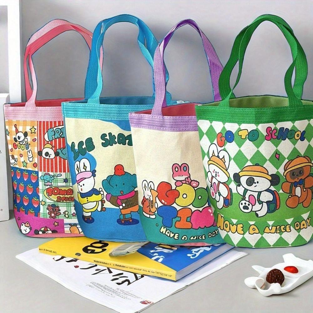 Cute Graffiti Bucket Bag,Printed Cylinder,Commuting for Office Workers,Keys,Water Bottles,Miscellaneous Items, Daily Necessities