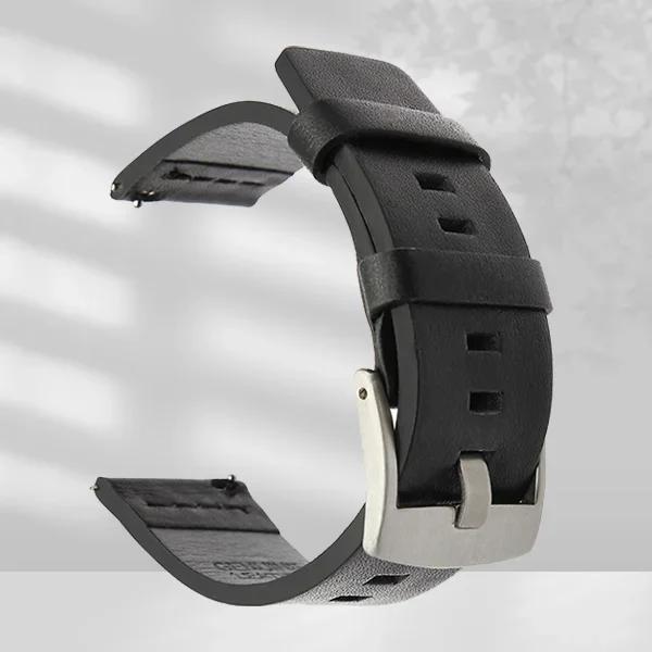 20mm 22mm Watch band Quick release Leather Strap for Samsung Galaxy Watch 3 Active2 40 44mm huawei watch gt 2 WatchBand 18 24mm