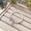 Faux Crystal Moonstone Women's Bracelet with Fu Character - Chic Niche Design and Perfect Birthday Gift