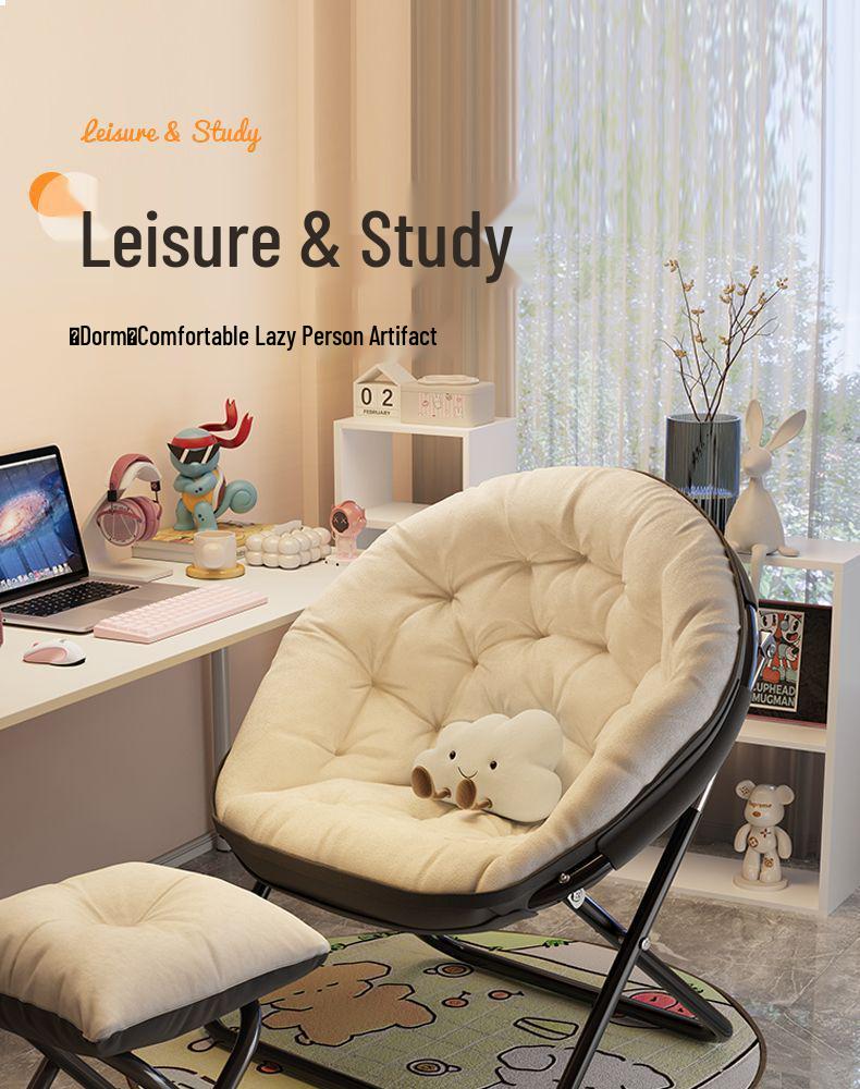 Foldable Recliner Chair: Versatile for Office, Naps, and Dorms - Ideal for Sitting, Sleeping, and Relaxing.