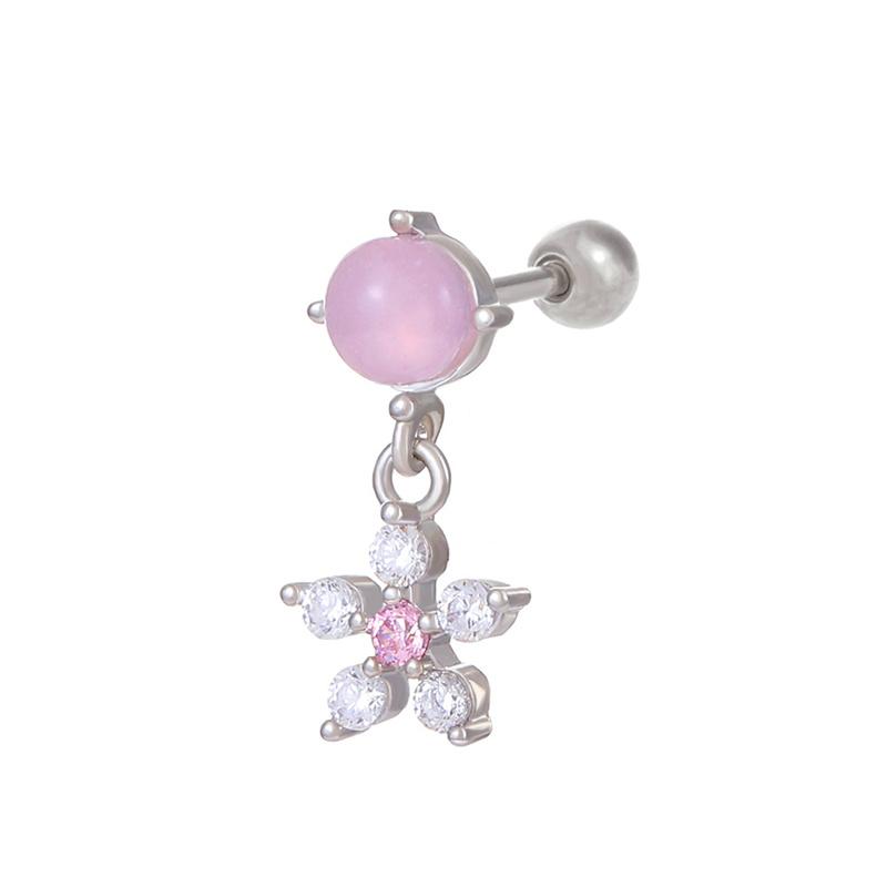 

1 шт., серьги-гвоздики с цветком и цирконием, милые модные женские серьги-гвоздики из нержавеющей стали для девочек, серьги-гвоздики, ювелирные изделия, подарки 19