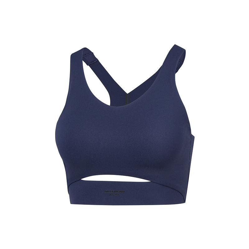 Skechers Freedom Series Breathable Comfortable Casual Durable Sports Bra Women Underwear Navy-Blue P324W054-00DU