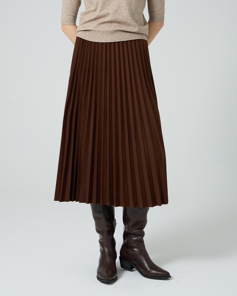 OCCUR Banding Pleated Skirt