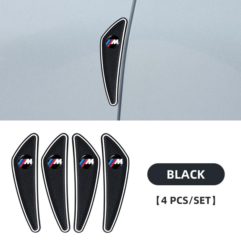 Car Styling 4pcs Rubber Door Edge Protector Stickers Anti Collision Strips For M M3 M4 F07 F34 F30 F20 F10 E60 E46 E53
