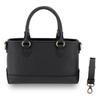 DARGREE Men's Mini Tote Bag, Small, Genuine Leather, Zippered, Handbag, Shoulder Bag, Mini Bag, Freestanding, Black