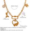 Personalized Stainless Steel Necklace Gold Fashion High Sense Clover Pepper Design Sense Temperament Necklace Jewelry