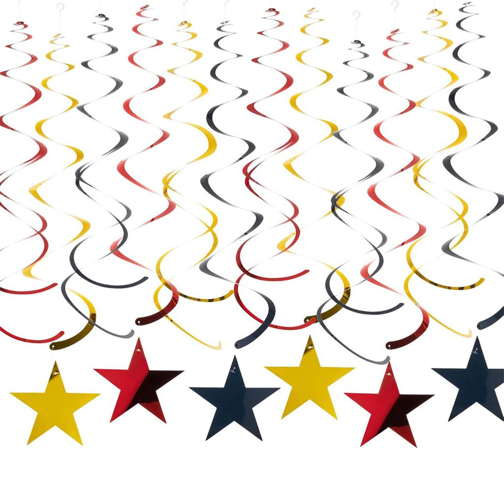Pachet de 30 de decorațiuni spirale suspendate stea pentru nunți și petreceri pentru bebeluși Ideal pentru organizatori de petreceri și pasionați de bricolaj