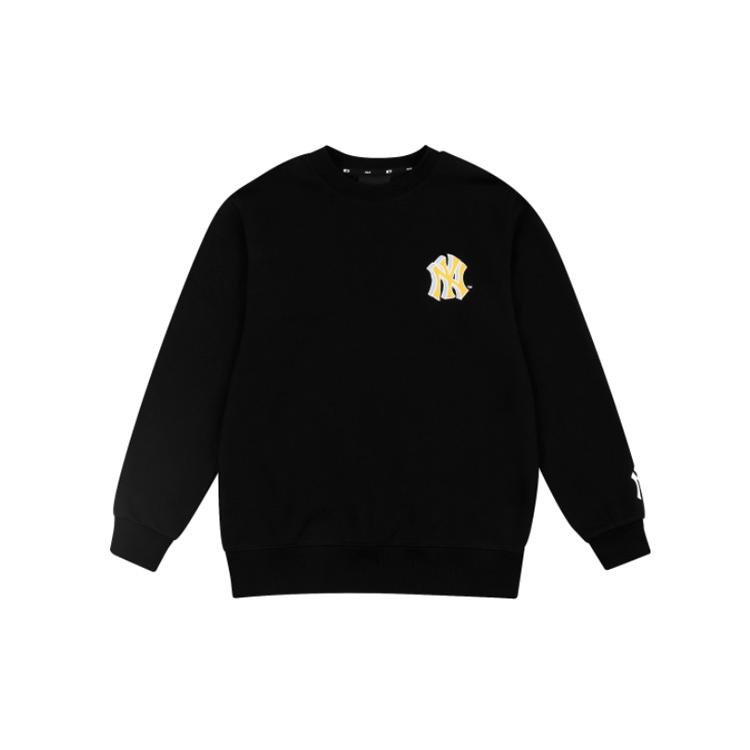 MLB Trendy Sweatshirts Unisex Black Crew Neck Moderate Regular 31MT02041-50L