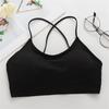 Cross  Beauty Backless Undershirt With Bra Pads Wrap Chest Anti-glare Busting Bottoming Underwear Girls