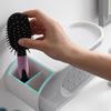 MENGNI Drainer Soap Dish for Bathroom Multifunction Soap Holder with Hooks Organizer Punch-free Storage Box Bathroom Accessories