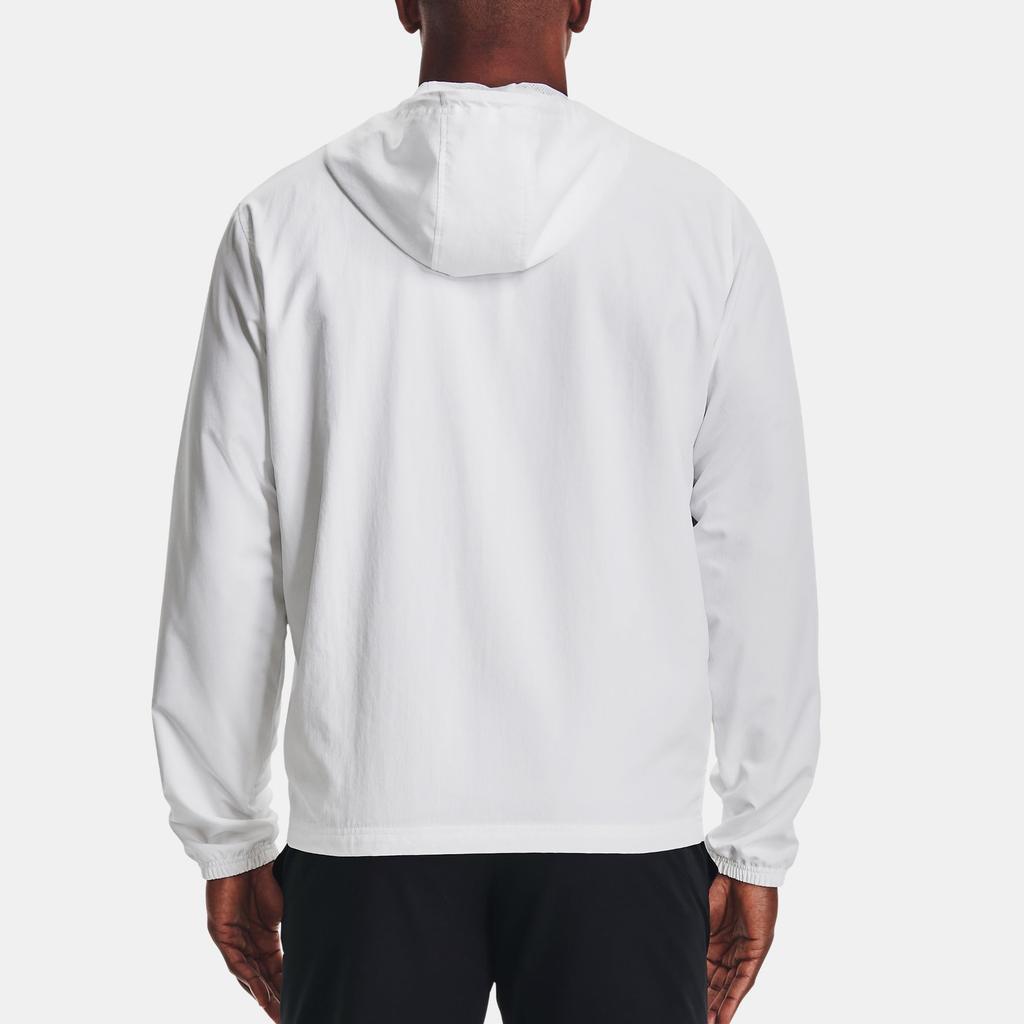 Under Armour Hooded Letter Print Zipper Design Long Sleeve Jacket Men jackets White 1361621-100