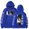 Moletom com capuz anime japonês Touka Kirishima olhos estampa moletom casual oversized moletom harajuku outono lã streetwear