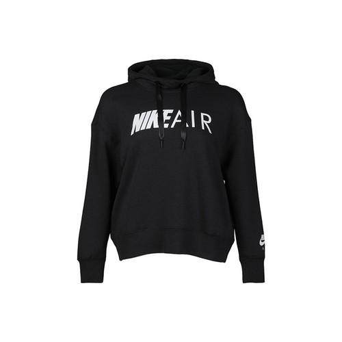 Nike Women s Casual Sports Oversized Letter Hoodie in Black EU S чёрный