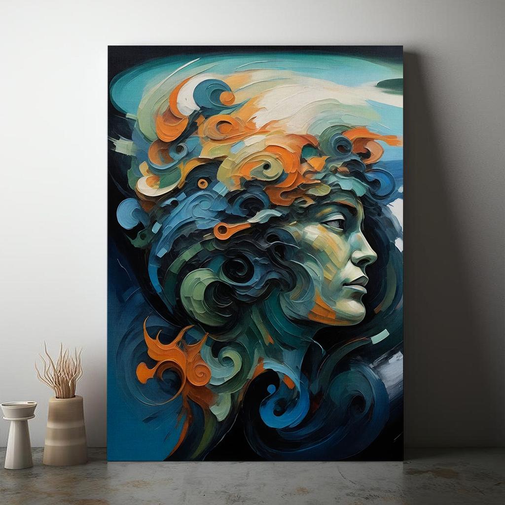 Obraz na płótnie portret abstrakcja