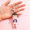 Nyckelring Hänge Tecknad Docka Design PVC Metall Nyckelring Flickvän Vän Födelsedagspresent Hänge Dekoration