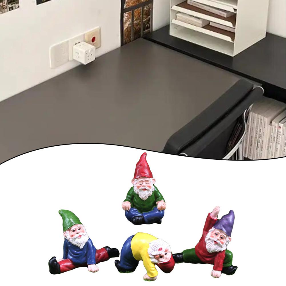 Cheerful Home Accessory Garden Gnome Resin Ornaments