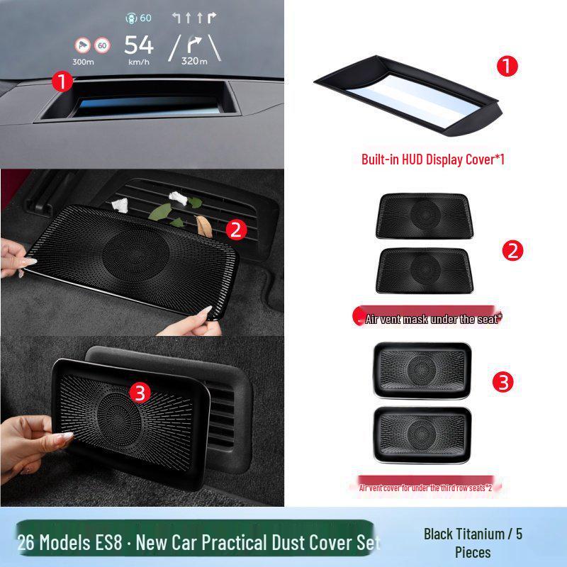 Compatible with 26 Models: Third Gen Nio ES8 HUD Protective Cover & Interior Decor