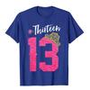13 Jahre Alt Offizieller Teenager 13. Geburtstag Mädchen Premium T-Shirt Compan Print T-Shirts Baumwoll-Tops Hemden für Männer Angepasst